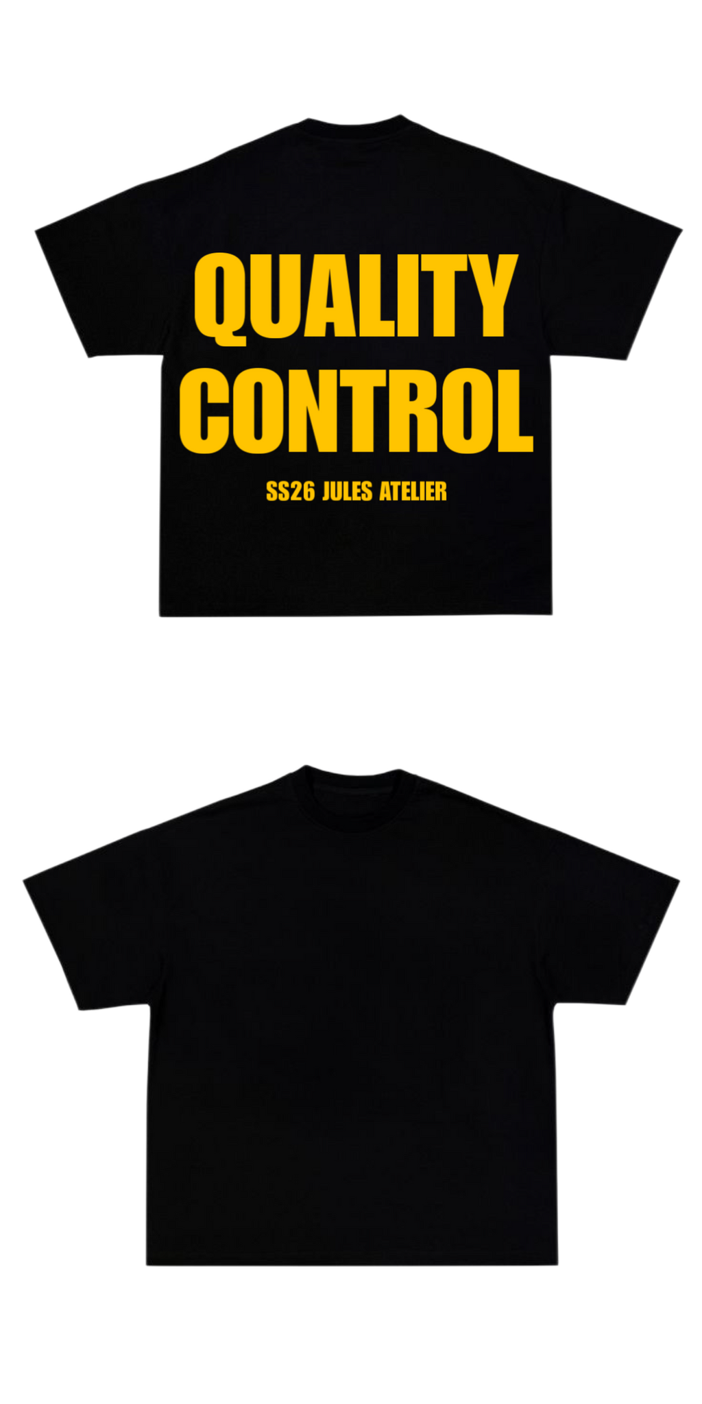 QUALITY CONTROL BLACK TEE