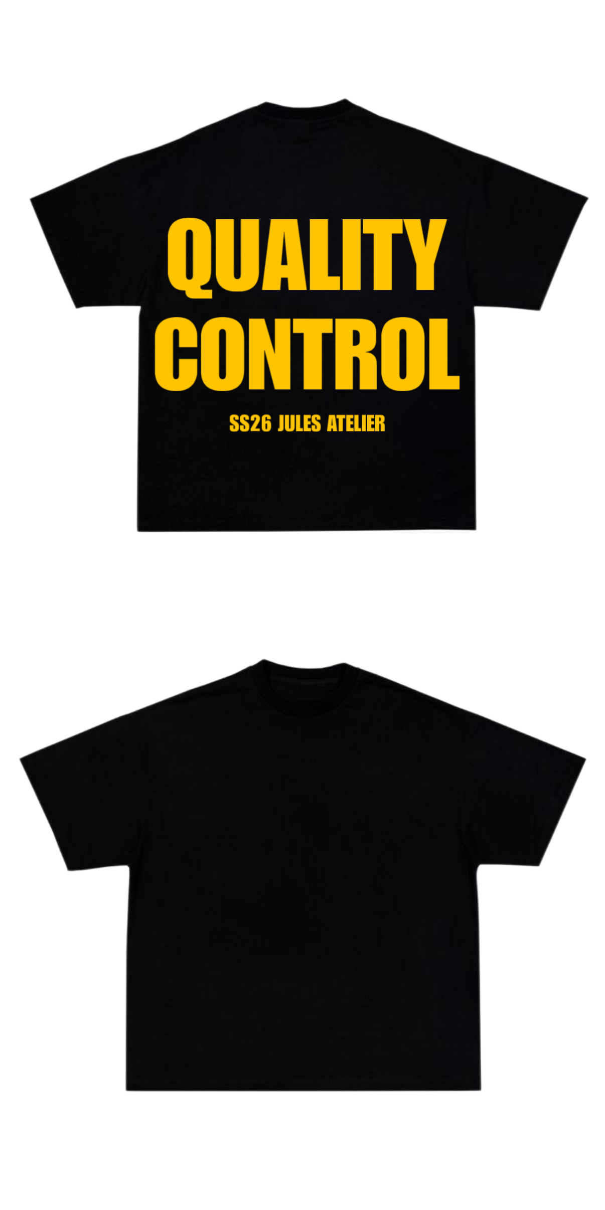 QUALITY CONTROL BLACK TEE